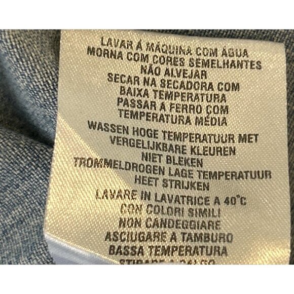 Harley Davidson Unisex Short Sleeve Denim Distressed Shirt Biker - Picture 7 of 8